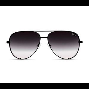QUAY High Key Oversized Black Gradient Sunglasses